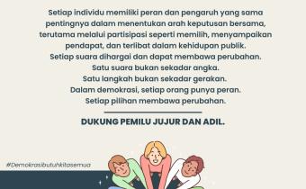 Satu Orang, Satu Dampak: Ajakan Bawaslu Kabupaten Tegal untuk Demokrasi Lebih Bermakna