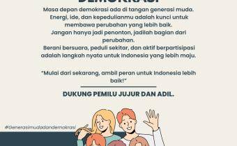 *GENERASI MUDA AGEN PERUBAHAN DEMOKRASI, BAWASLU KABUPATEN TEGAL AJAK PEMUDA LEBIH AKTIF BERPARTISIPASI*