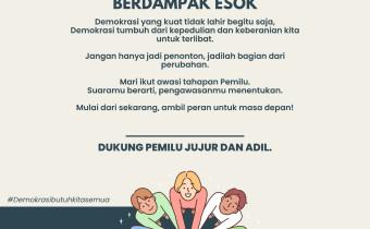 *Bawaslu Kabupaten Tegal Ajak Masyarakat Peduli Demokrasi dari Sekarang*