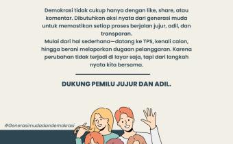 Aktif di Dunia Nyata, Bawaslu Kabupaten Tegal Ajak Generasi Muda Perkuat Demokrasi