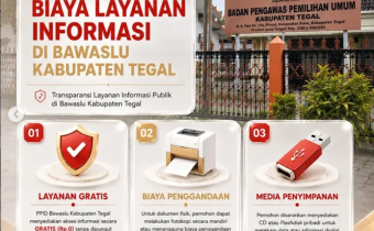 Dukung Keterbukaan Informasi, PPID Bawaslu Kabupaten Tegal Tegaskan Layanan Informasi Gratis Tanpa Pungutan
