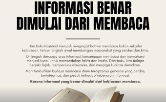 Peringati Hari Buku Nasional, Bawaslu Kabupaten Tegal Ajak Masyarakat Tingkatkan Literasi Informasi