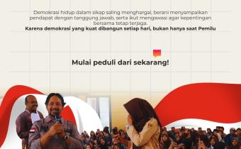 Belajar Demokrasi Itu Penting, Bawaslu Kabupaten Tegal Ajak Masyarakat Bangun Kesadaran Partisipatif
