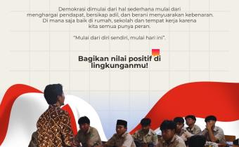 Sekolah Demokrasi Dimulai dari Kita, Bawaslu Kabupaten Tegal Dorong Pendidikan Demokrasi Sejak Dini