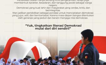 Bawaslu Kabupaten Tegal Dorong Literasi Demokrasi Melalui Edukasi Kepada Pelajar
