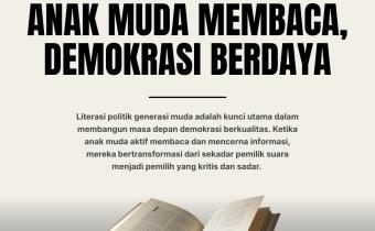 Anak Muda Membaca, Demokrasi Berdaya: Bawaslu Kabupaten Tegal Gaungkan Semangat Literasi Politik