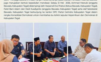 “Isu Money Politics hingga Biaya Kampanye Dibongkar!” Bawaslu Kabupaten Tegal dan Gerindra Duduk Satu Meja Bahas Masa Depan Demokrasi
