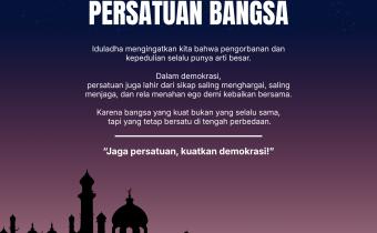 “Idul Adha Bukan Sekadar Kurban!” Bawaslu Kabupaten Tegal Ajak Masyarakat Rawat Persatuan demi Demokrasi yang Kuat