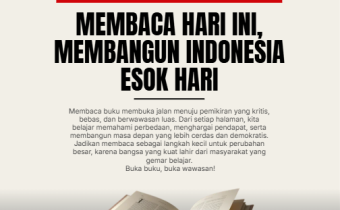 Buku sebagai Jendela Demokrasi: Membaca Hari Ini, Membangun Indonesia Esok Hari