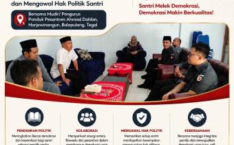 Bawaslu Kabupaten Tegal Perkuat Demokrasi Melalui Kolaborasi Pendidikan Politik bagi Santri
