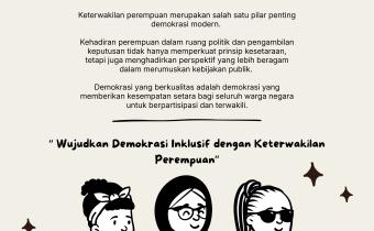 Keterwakilan Perempuan Adalah Pilar Demokrasi Modern