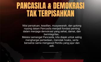 Pancasila dan Demokrasi Tak Terpisahkan, Bawaslu Kabupaten Tegal Ajak Masyarakat Kawal Pemilu Berintegritas