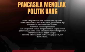 Bawaslu Kabupaten Tegal Ajak Masyarakat Tolak Politik Uang dalam Semangat Pancasila