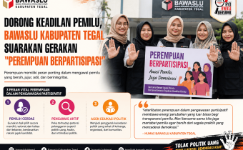 Dorong Keadilan Pemilu, Bawaslu Kabupaten Tegal Gaungkan Gerakan “Perempuan Berpartisipasi”