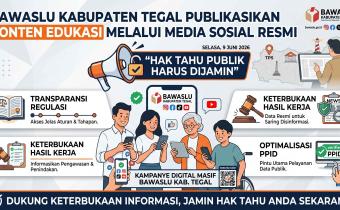 Dukung Keterbukaan Informasi, Bawaslu Kabupaten Tegal Tegaskan "Hak Tahu Publik Harus Dijamin"