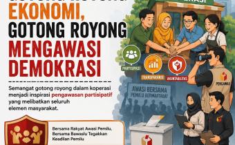Bawaslu Kabupaten Tegal Publikasikan Edukasi "Gotong Royong Ekonomi, Gotong Royong Mengawasi Demokrasi" Melalui Media Sosial