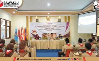 Bawaslu Kabupaten Tegal Perkuat Pengawasan Partisipatif melalui Pendalaman Materi Pendidikan Pengawas Partisipatif (P2P) Tahun 2026 di SMK Negeri 1 Slawi