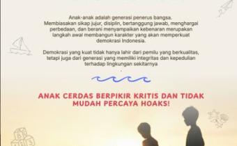 Bawaslu Kabupaten Tegal Ajak Wujudkan Generasi Berintegritas melalui Flyer Hari Anak Nasional