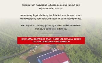 Kejujuran adalah Modal Utama: Bawaslu Kabupaten Tegal Ajak Masyarakat Bangun Budaya Jujur dalam Demokrasi
