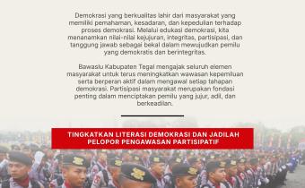 Bawaslu Kabupaten Tegal Perkuat Literasi Demokrasi melalui Publikasi Digital sebagai Wujud Pengawasan Partisipatif
