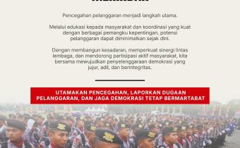 Bawaslu Kabupaten Tegal Tegaskan Pentingnya Upaya Pencegahan Pelanggaran Pemilu