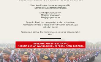 HUT Bhayangkara ke-80: Bawaslu Kabupaten Tegal Tegaskan Pengawasan Demokrasi Bukan Hanya Tugas Penyelenggara, Tapi Tanggung Jawab Bersama