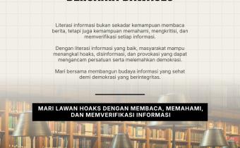 Semangat Pustakawan Melawan Hoaks, Bawaslu Kabupaten Tegal Edukasi Masyarakat Lewat Media Sosial