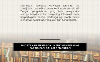 Bawaslu Kabupaten Tegal Publikasikan Flyer "Gemar Membaca, Cerdas Demokrasi" untuk Tingkatkan Literasi Kepemiluan