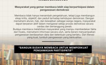 Hari Pustakawan Indonesia: Budaya Membaca, Budaya Mengawasi