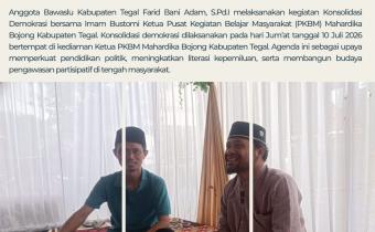 Konsolidasi Demokrasi, Bawaslu Kabupaten Tegal Perkuat Pengawasan Partisipatif dan Pendidikan Politik Pemilih Pemula