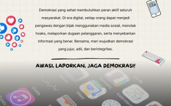 Jadilah Pengawas Demokrasi di Era Digital, Bawaslu Kabupaten Tegal Ajak Masyarakat Aktif Mengawal Demokrasi