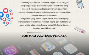 Bawaslu Kabupaten Tegal Ajak Masyarakat Cerdas Digital: Cek Sumber Informasi, Jangan Asal Percaya