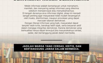 Masyarakat Melek Informasi, Demokrasi Makin Berkualitas