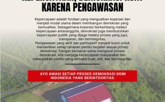 Koperasi Tumbuh dengan Kepercayaan, Demokrasi Kuat melalui Pengawasan