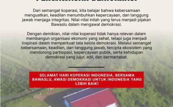 Bawaslu Kabupaten Tegal: Kebersamaan, Keadilan, dan Tanggung Jawab Menjadi Fondasi Demokrasi yang Berintegritas