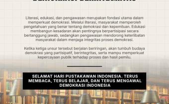 Bersama Pustakawan, Wujudkan Demokrasi Berintegritas