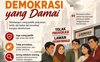 Bawaslu Kabupaten Tegal Publikasikan Kampanye "Sinergi untuk Ruang Demokrasi yang Damai"