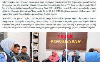 Bawaslu Kabupaten Tegal Dorong Penguatan Demokrasi melalui Kerja Sama dengan Dunia Pendidikan