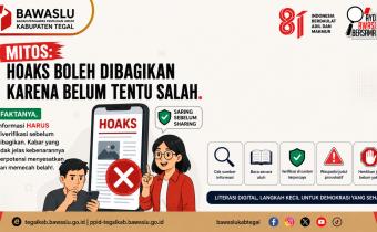 Bawaslu Kabupaten Tegal Ajak Masyarakat Bijak Bermedia Sosial: Verifikasi Informasi Sebelum Membagikannya