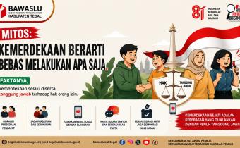 Bawaslu Kabupaten Tegal Edukasi Makna Kemerdekaan: Kebebasan Selalu Disertai Tanggung Jawab
