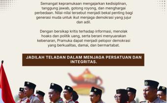 Dari Semangat Pramuka, Tumbuh Generasi Penjaga Demokrasi