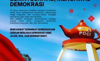 Bawaslu Kabupaten Tegal Maknai HUT ke-81 RI dengan Semangat Mengawal Demokrasi