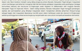 Bawaslu Kabupaten Tegal Perkuat Konsolidasi Demokrasi melalui Dialog Bersama Penjual Bunga