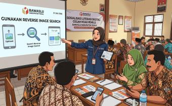 Bawaslu Kabupaten Tegal Publikasikan Edukasi "Gunakan Reverse Image Search" Melalui Media Sosial