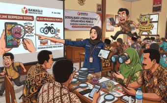 Bawaslu Kabupaten Tegal Publikasikan Imbauan Bijak Bermedia Sosial untuk Mengawal Pemilu