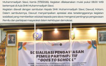Sosialisasi Pengawasan Pemilu Partisipatif “Goes To School”