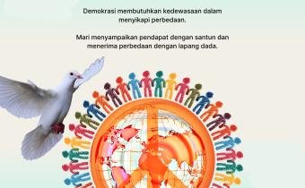 Damai dalam Demokrasi, Dewasa dalam Berpolitik: Pesan Bawaslu Kabupaten Tegal di Hari Perdamaian Internasional