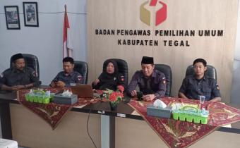 Matangkan Agenda Minggu Ini, Bawaslu Kabupaten Tegal Gelar Rapat Internal