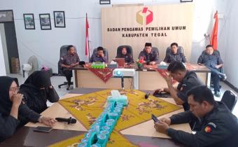 Bawaslu Kabupaten Tegal Matangkan Persiapan Pengawasan Rekapitulasi PDPB Triwulan III Tahun 2026