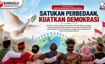 Bawaslu Kabupaten Tegal Ajak Masyarakat Satukan Perbedaan untuk Perkuat Demokrasi